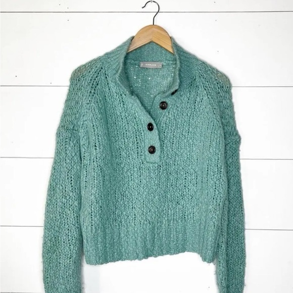 Everlane The Lofty-Knit Henley, Size XL - Picture 2 of 4